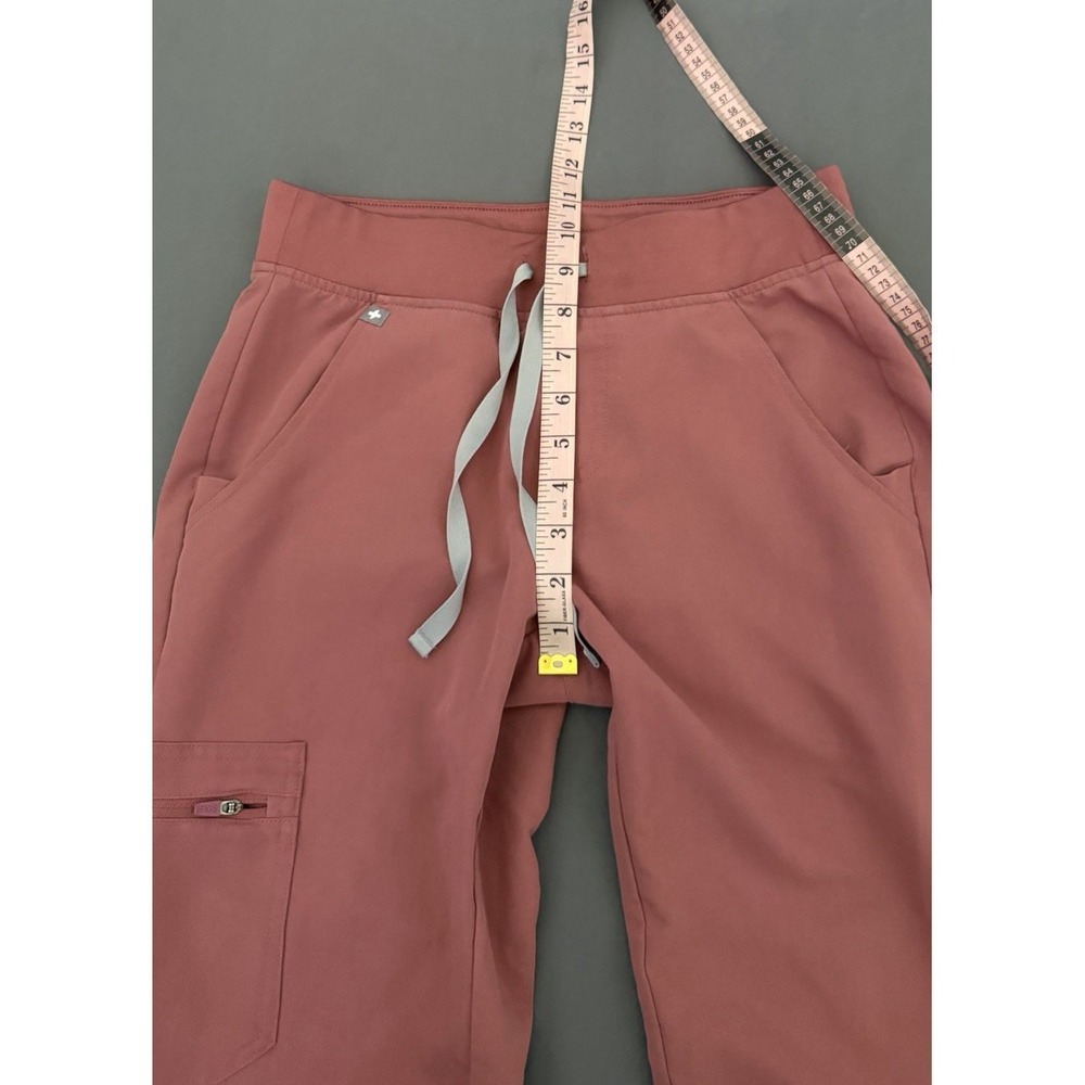 FIGS Scrub Pants Women's Size XS Mauve Zamora Jogger Cargo Drawstring Stretch - Picture 4 of 9